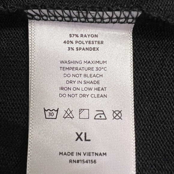 Mod Ref - Women's Short Sleeve Sweater V-Neck Black - XL - Picture 12 of 13